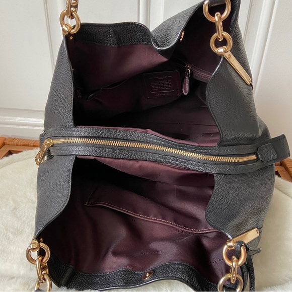 Coach Bags Coach Polished Pebbled Leather Dalton 3 Shoulder Bag In